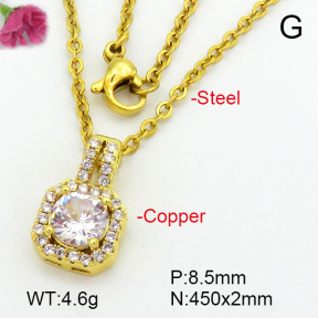 Zirconia  Fashion Copper Necklace  F7N400620vail-L024