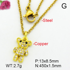 Zirconia  Fashion Copper Necklace  F7N400627vail-L024