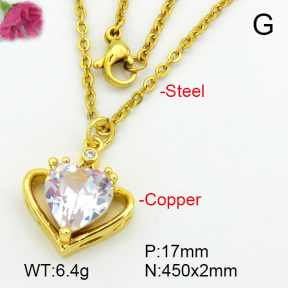 Zirconia  Fashion Copper Necklace  F7N400635avja-L024