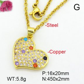 Zirconia  Fashion Copper Necklace  F7N400641baka-L024