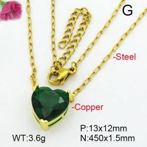 Zirconia  Fashion Copper Necklace  F7N400652aaio-L024