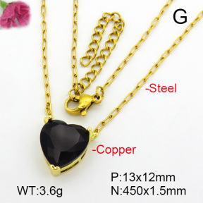 Zirconia  Fashion Copper Necklace  F7N400653aaio-L024