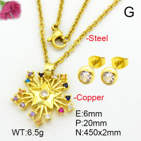 Zirconia  Fashion Copper Sets  F7S000797aajl-L024