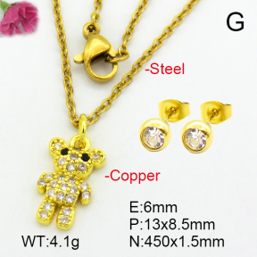 Zirconia  Fashion Copper Sets  F7S000803vail-L024