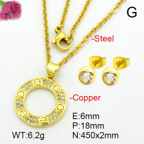 Zirconia  Fashion Copper Sets  F7S000804aajl-L024