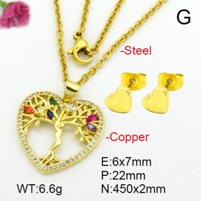 Zirconia  Fashion Copper Sets  F7S000814baka-L024