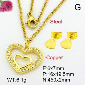 Zirconia  Fashion Copper Sets  F7S000818avja-L024