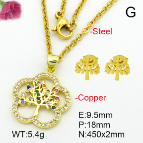 Zirconia  Fashion Copper Sets  F7S000826aajl-L024