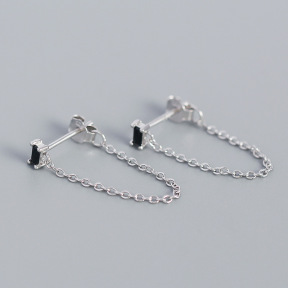 925 Silver Earrings  E:4.1*48mm,0.7g  JE0823bhhn-Y05  YHE0439-6