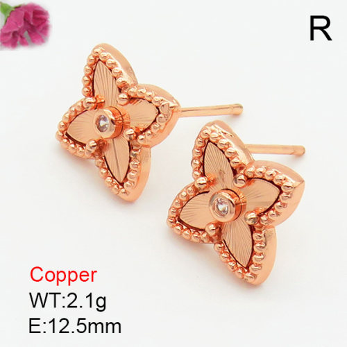 Fashion Copper Earrings  TE7000002bbov-G030