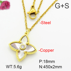 Fashion Copper Necklace  TN7000005baka-G030