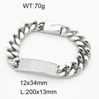 Stainless Steel Bracelet  3B4002584vhkb-066