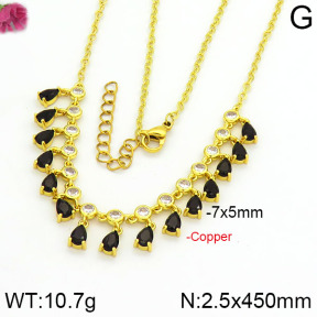 Fashion Copper Necklace  F2N400193vila-J45
