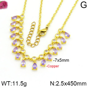 Fashion Copper Necklace  F2N400194vila-J45