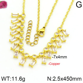 Fashion Copper Necklace  F2N400197vila-J45