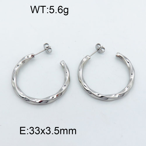 Stainless Steel Earrings  3E2002556bbov-066