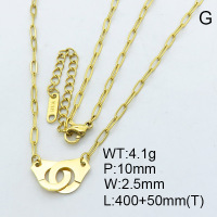 Stainless Steel Necklace  3N2001953vbpb-066