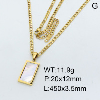 Stainless Steel Necklace  3N3000719vbpb-066