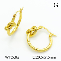 Handmade Polished,Half Ring,Stainless Steel Earrings,7E2000051bhia-066