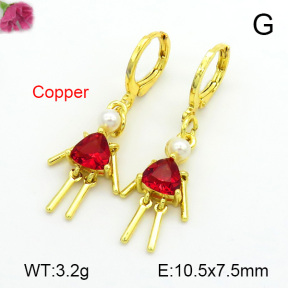 Fashion Copper Earrings  F7E400219bbov-L017