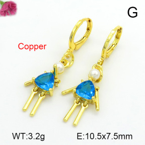Fashion Copper Earrings  F7E400220bbov-L017