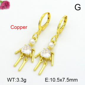 Fashion Copper Earrings  F7E400221bbov-L017