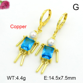Fashion Copper Earrings  F7E400222bbov-L017