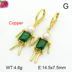 Fashion Copper Earrings  F7E400224bbov-L017