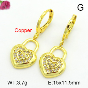 Fashion Copper Earrings  F7E400243ablb-L017