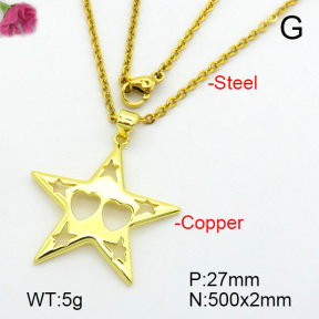 Fashion Copper Necklace  F7N200023aajl-L017