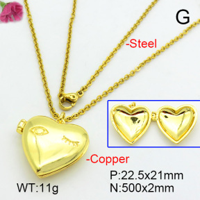 Fashion Copper Necklace  F7N200024vbmb-L017