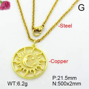 Fashion Copper Necklace  F7N200025aajl-L017
