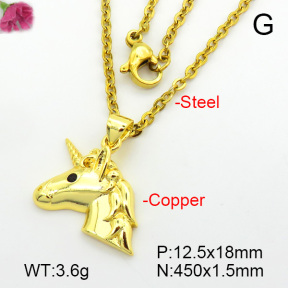 Fashion Copper Necklace  F7N200026vail-L017