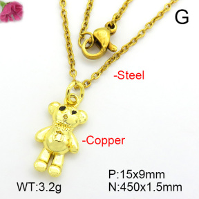 Fashion Copper Necklace  F7N200027aahl-L017