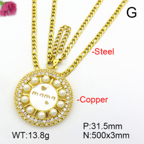 Fashion Copper Necklace  F7N300137aivb-L017