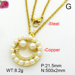 Fashion Copper Necklace  F7N300139bhia-L017