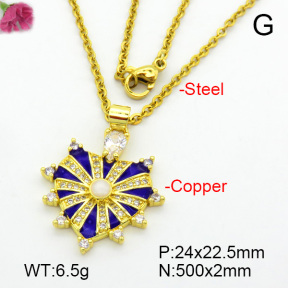 Fashion Copper Necklace  F7N300140vbmb-L017