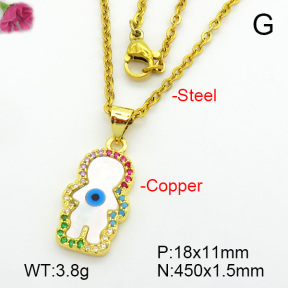 Fashion Copper Necklace  F7N300147vbnb-L017