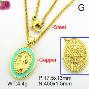Fashion Copper Necklace  F7N300149vail-L017