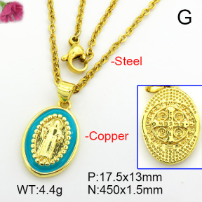 Fashion Copper Necklace  F7N300151vail-L017
