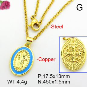 Fashion Copper Necklace  F7N300153vail-L017