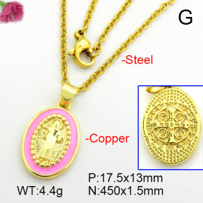Fashion Copper Necklace  F7N300154vail-L017