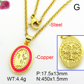 Fashion Copper Necklace  F7N300155vail-L017