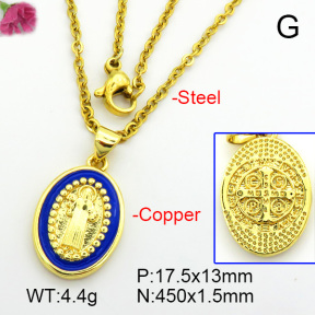 Fashion Copper Necklace  F7N300156vail-L017