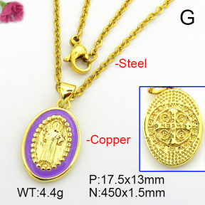 Fashion Copper Necklace  F7N300157vail-L017