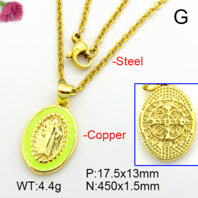 Fashion Copper Necklace  F7N300158vail-L017