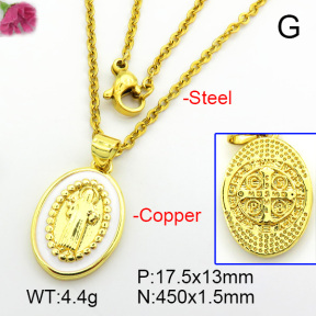 Fashion Copper Necklace  F7N300159vail-L017