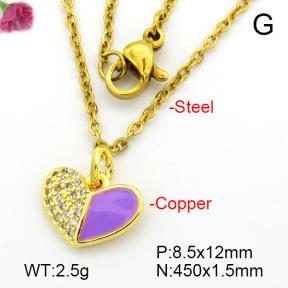 Fashion Copper Necklace  F7N300171vail-L017