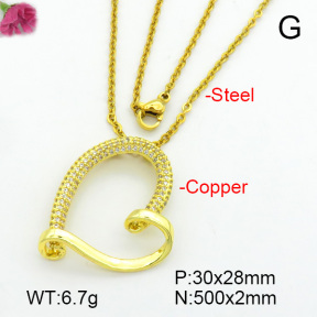 Fashion Copper Necklace  F7N400660vbmb-L017
