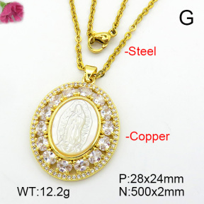 Fashion Copper Necklace  F7N400662vhov-L017